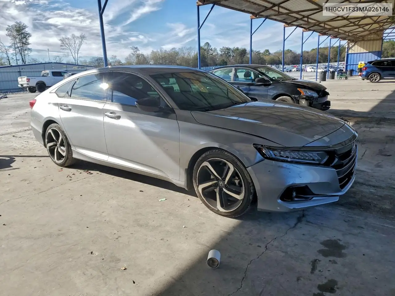 1HGCV1F33MA026146 2021 Honda Accord Sport