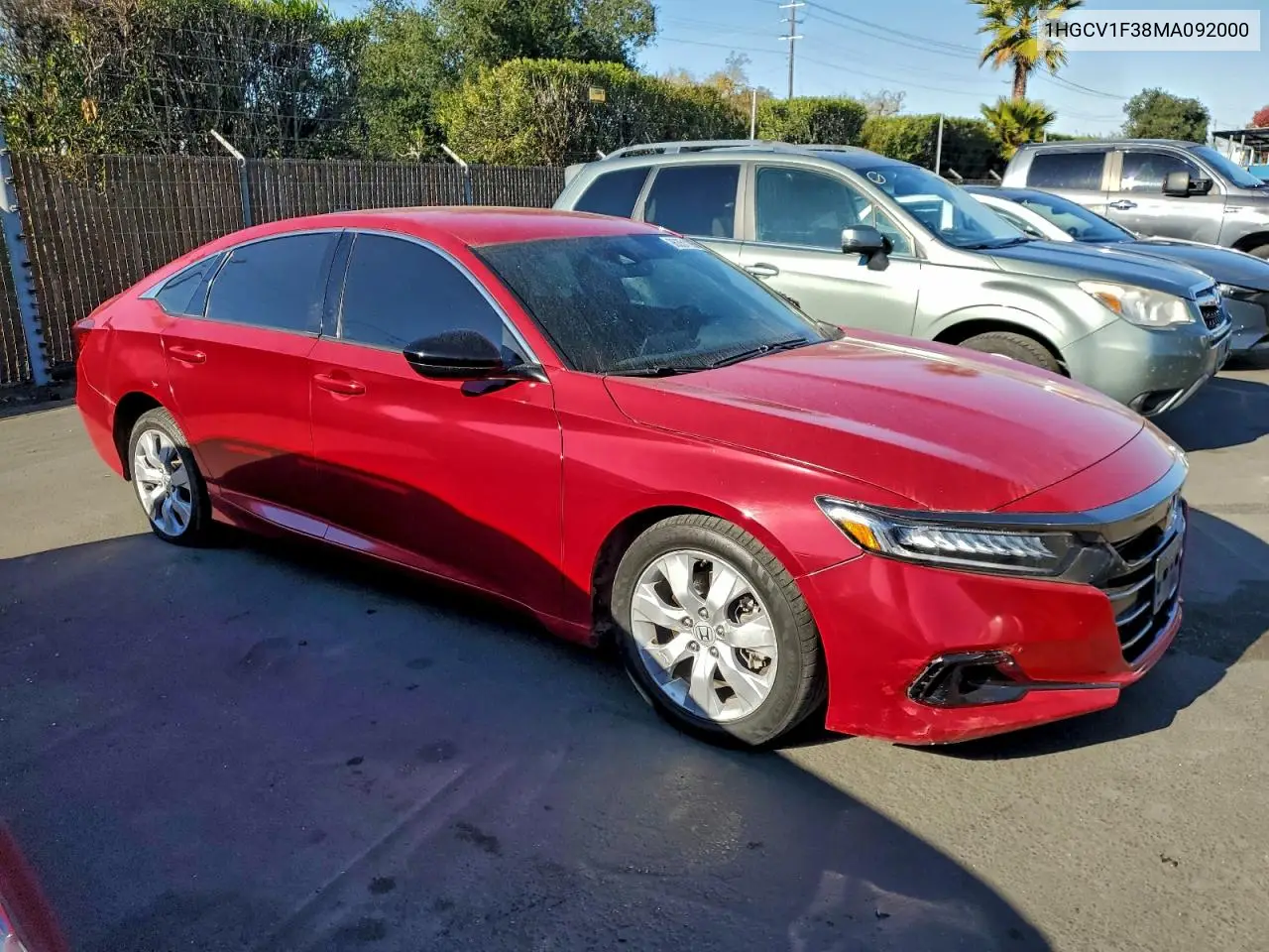 1HGCV1F38MA092000 2021 Honda Accord Sport