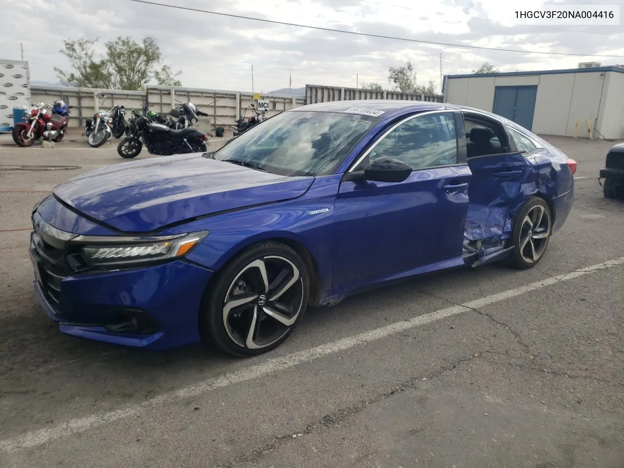 1HGCV3F20NA004416 2022 Honda Accord Hybrid Sport