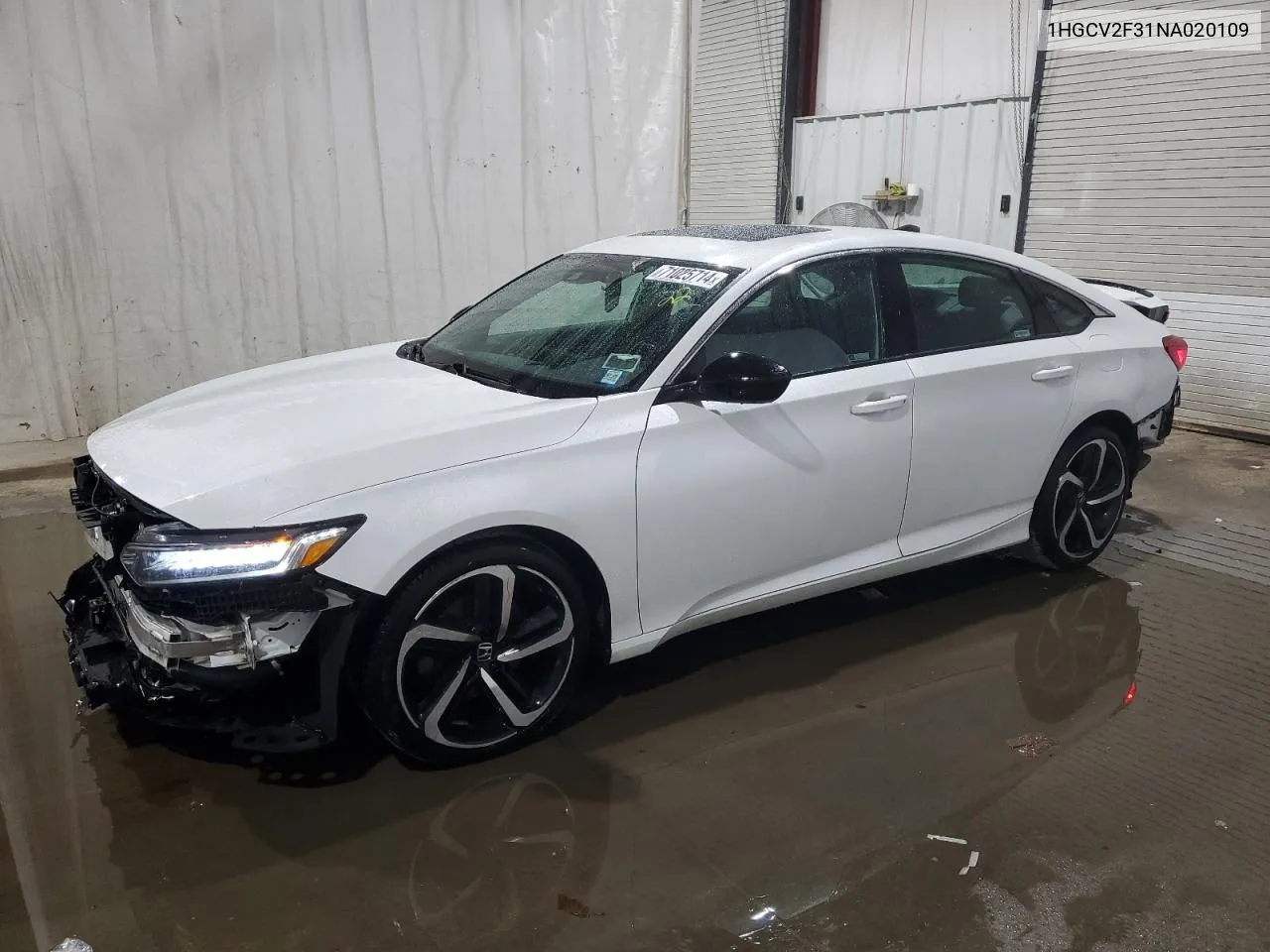 1HGCV2F31NA020109 2022 Honda Accord Sport