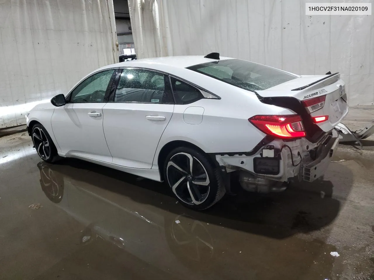 2022 Honda Accord Sport VIN: 1HGCV2F31NA020109 Lot: 71025714