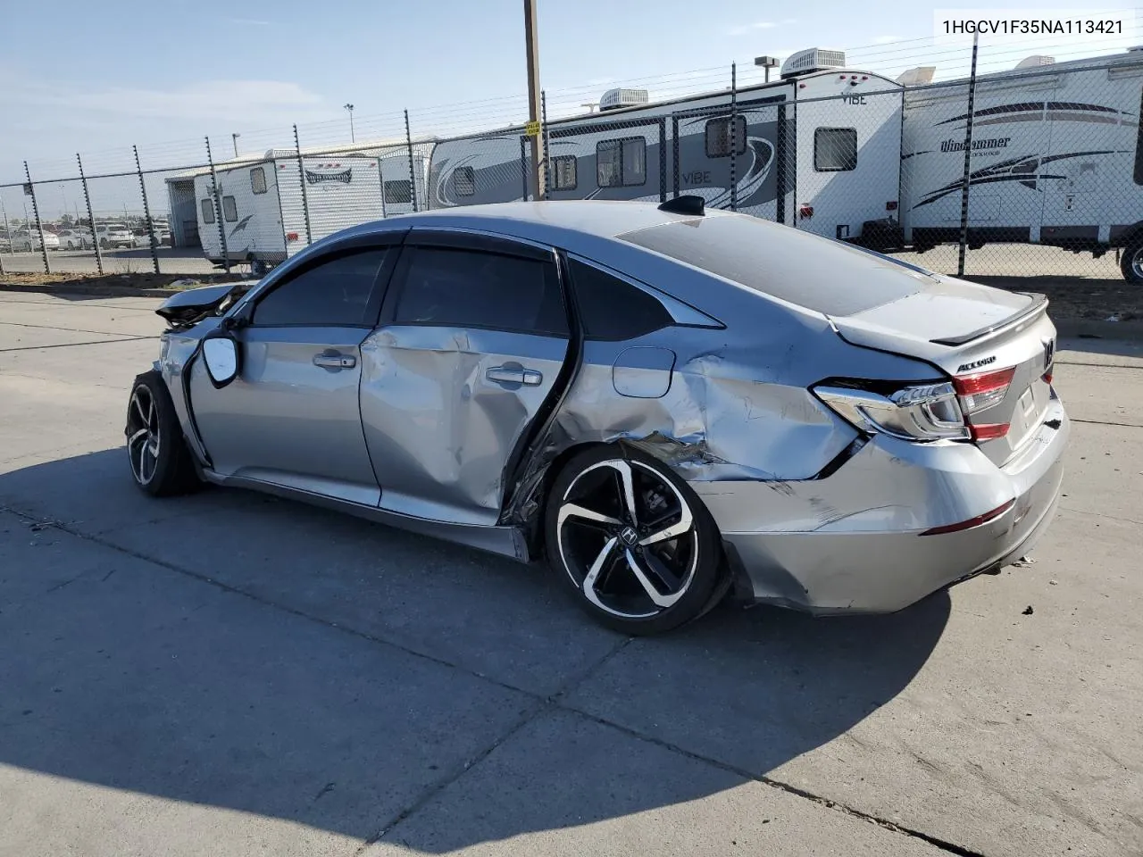 1HGCV1F35NA113421 2022 Honda Accord Sport