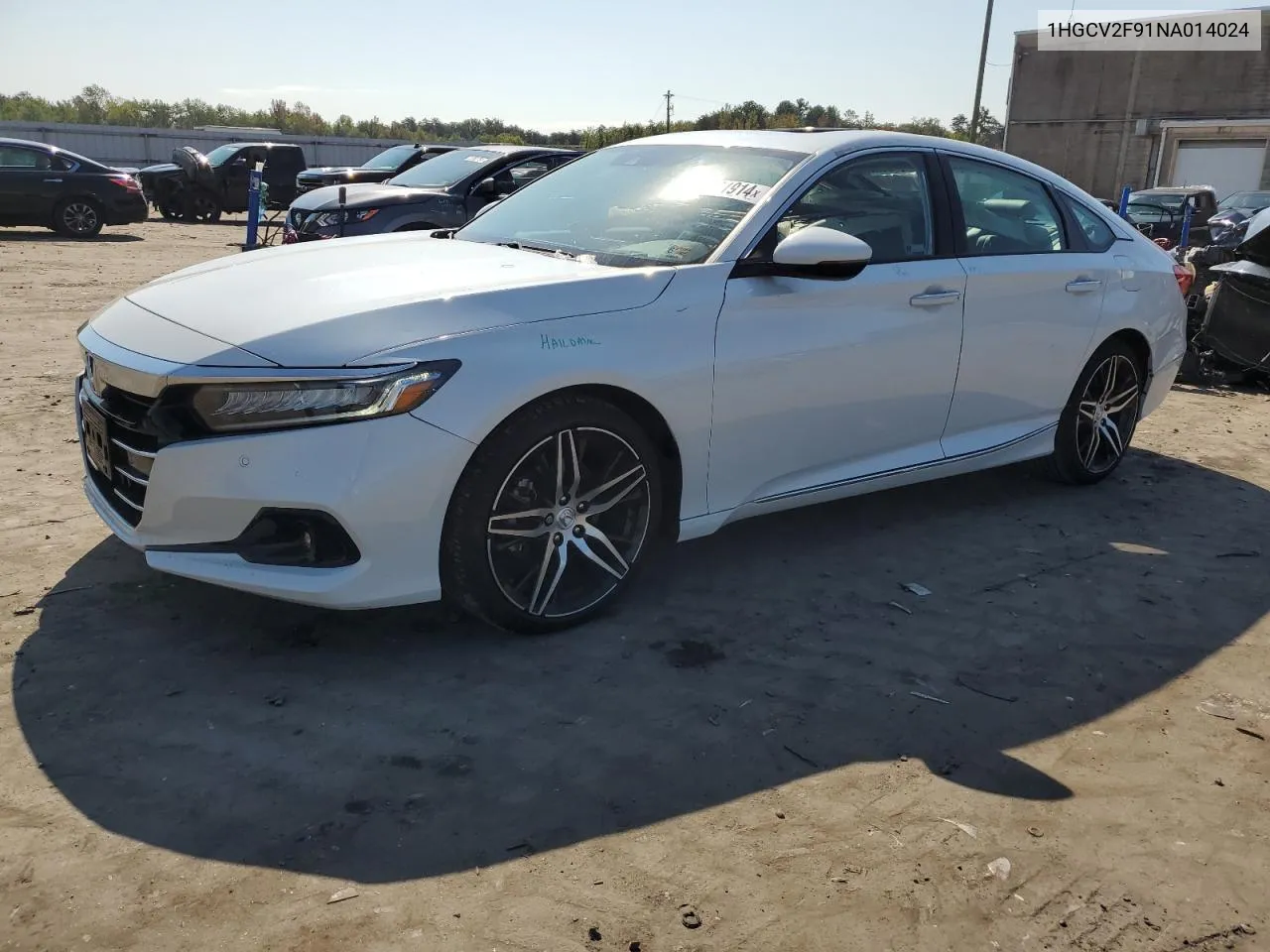 2022 Honda Accord Touring VIN: 1HGCV2F91NA014024 Lot: 72081914