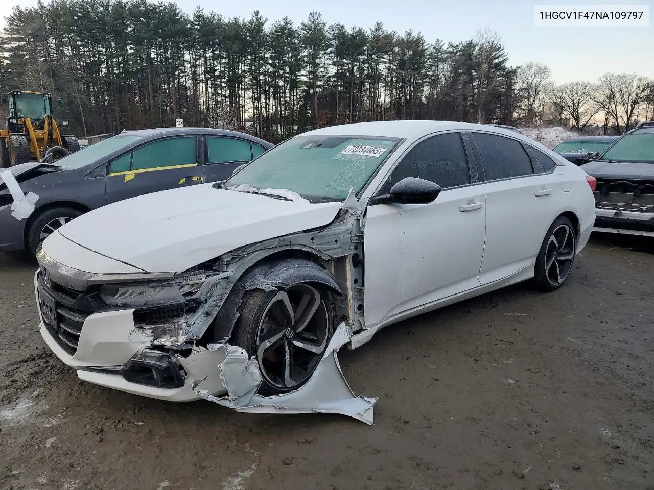 1HGCV1F47NA109797 2022 Honda Accord Sport Se