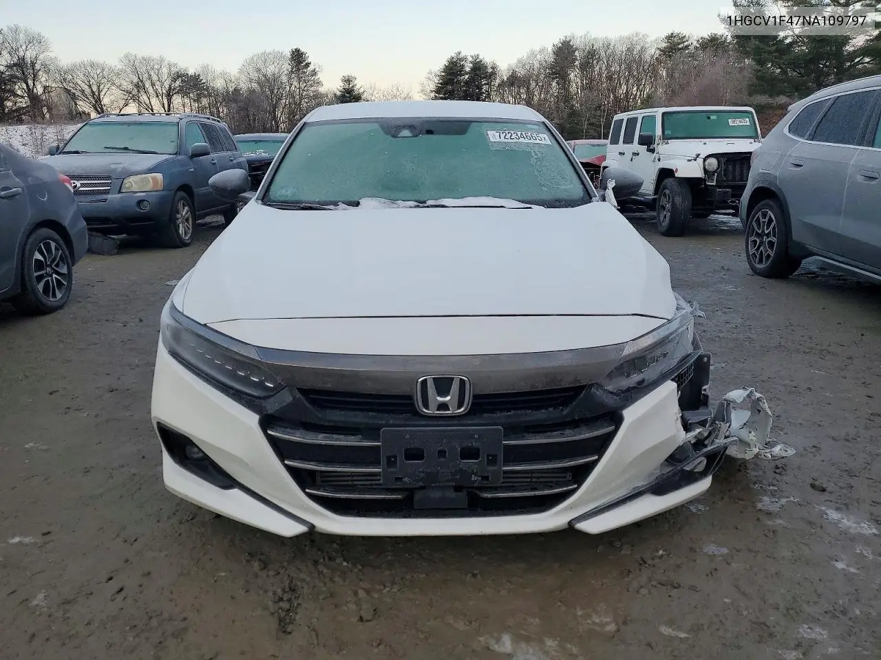 1HGCV1F47NA109797 2022 Honda Accord Sport Se