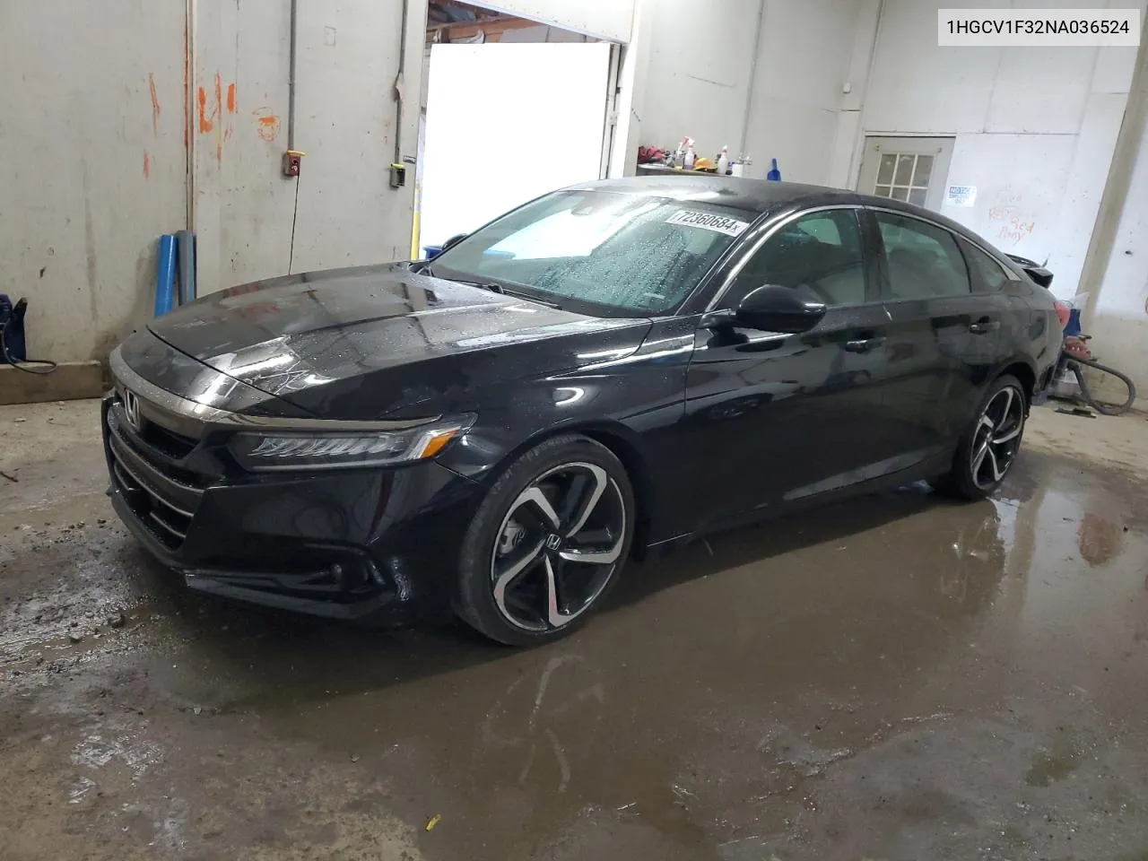 2022 Honda Accord Sport VIN: 1HGCV1F32NA036524 Lot: 72360684