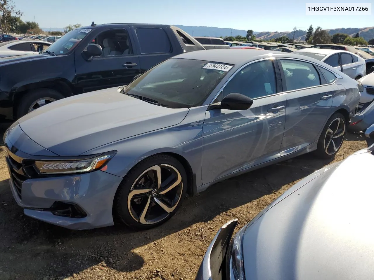 1HGCV1F3XNA017266 2022 Honda Accord Sport