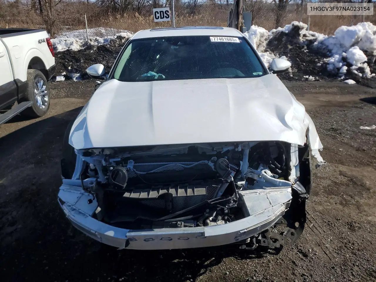 1HGCV3F97NA023154 2022 Honda Accord Touring Hybrid