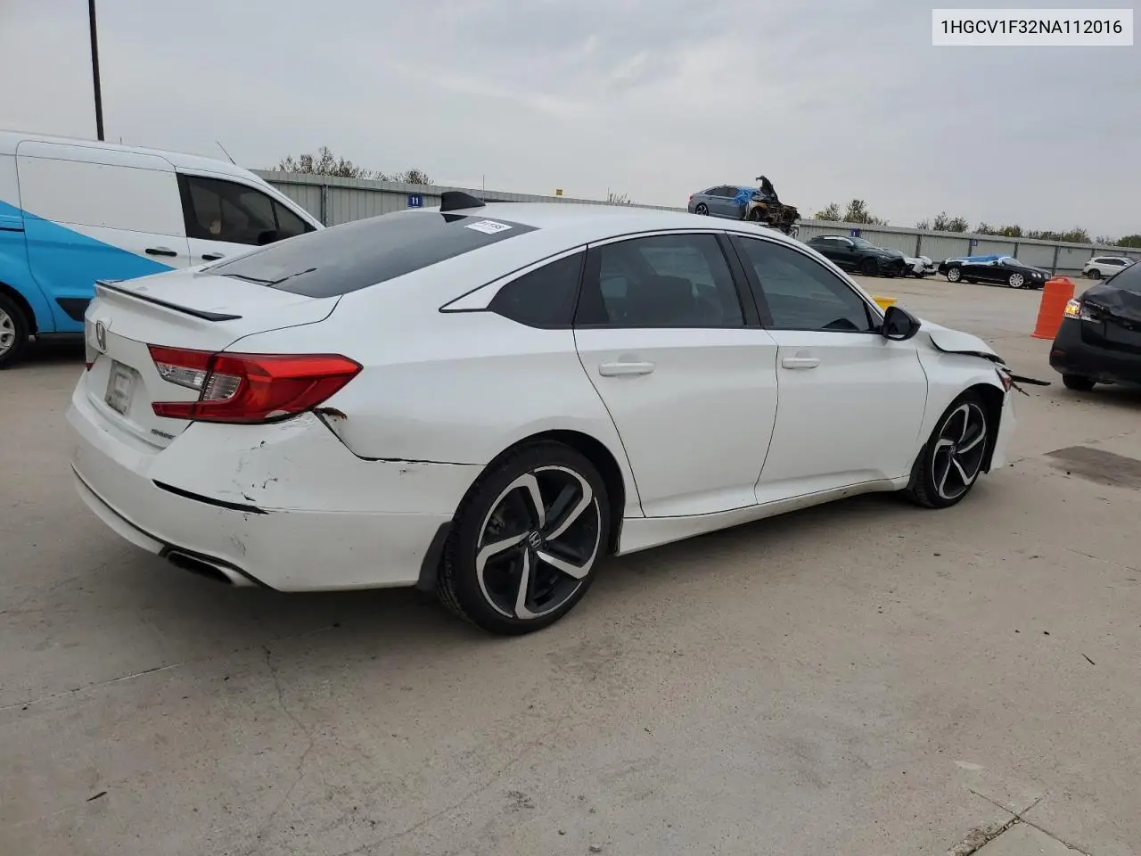1HGCV1F32NA112016 2022 Honda Accord Sport
