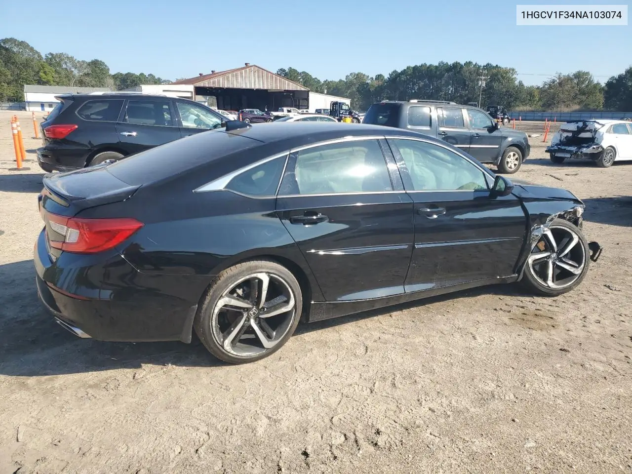 1HGCV1F34NA103074 2022 Honda Accord Sport