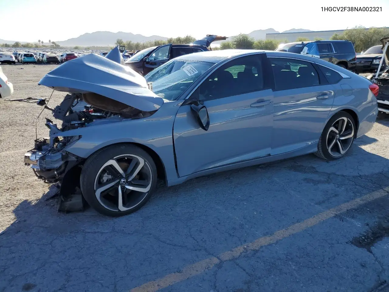 1HGCV2F38NA002321 2022 Honda Accord Sport