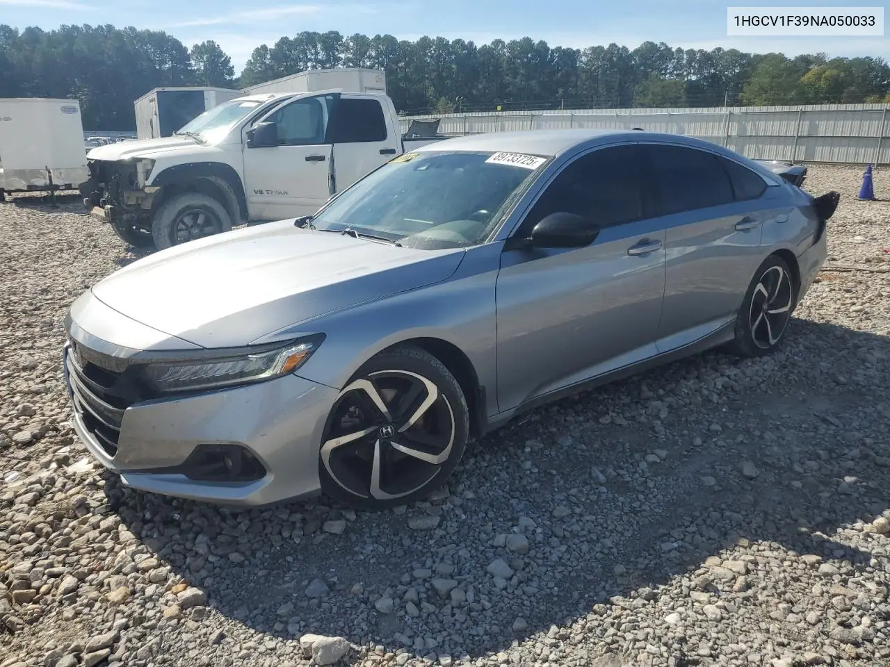 1HGCV1F39NA050033 2022 Honda Accord Sport