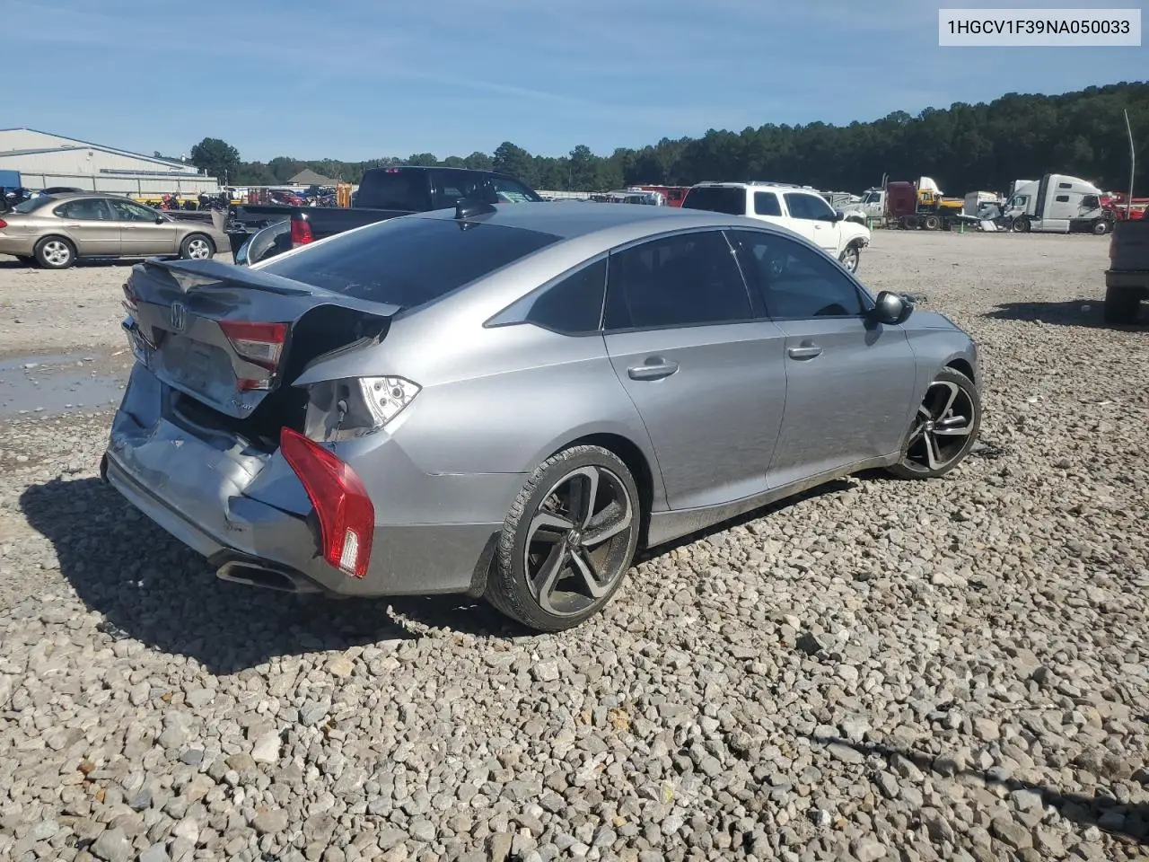 1HGCV1F39NA050033 2022 Honda Accord Sport