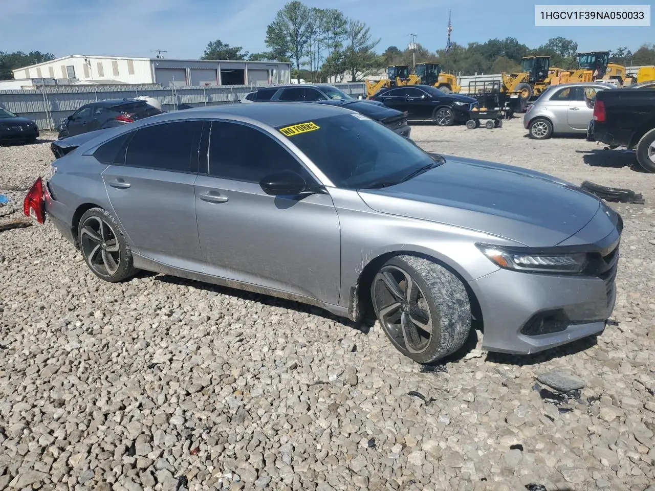 1HGCV1F39NA050033 2022 Honda Accord Sport