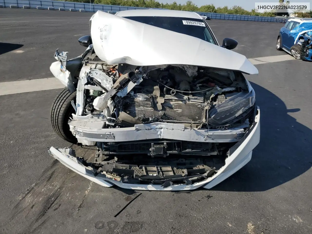 1HGCV3F22NA023579 2022 Honda Accord Hybrid Sport