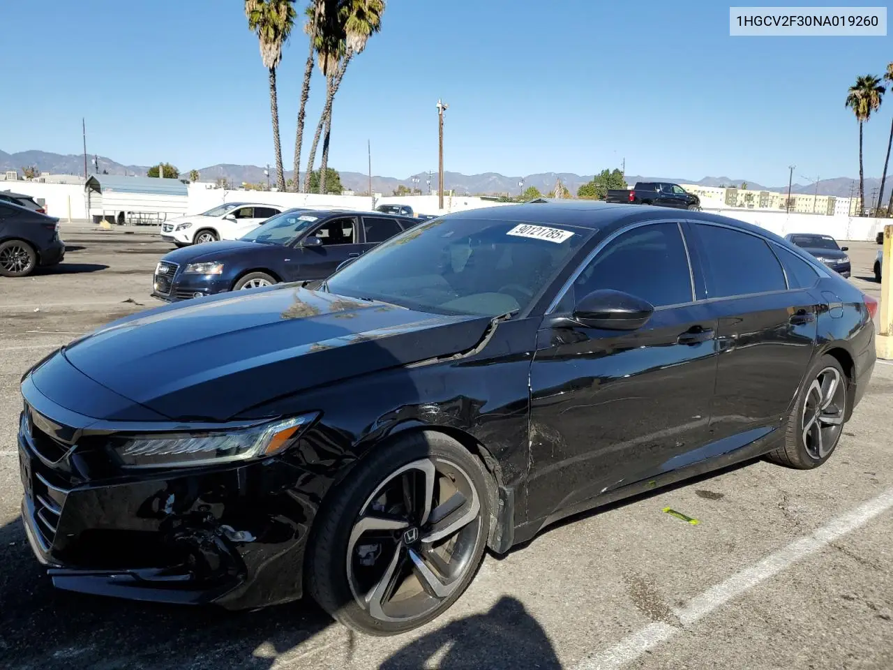 1HGCV2F30NA019260 2022 Honda Accord Sport