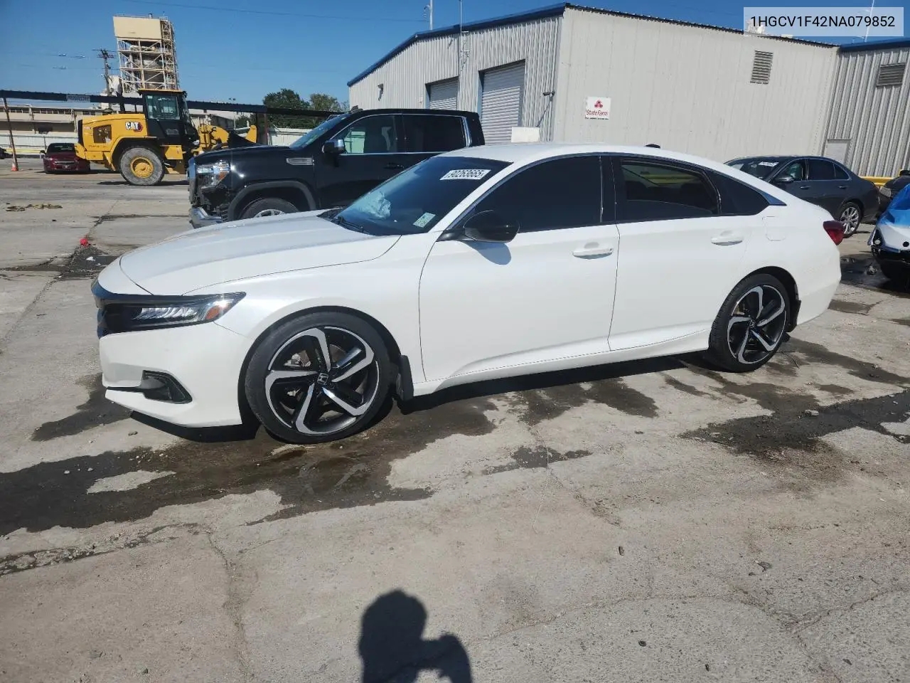 1HGCV1F42NA079852 2022 Honda Accord Sport Se