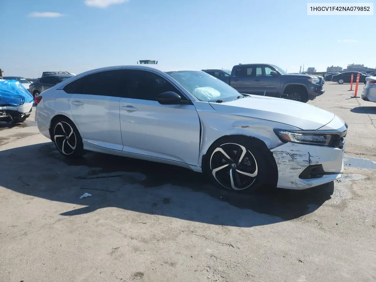 1HGCV1F42NA079852 2022 Honda Accord Sport Se