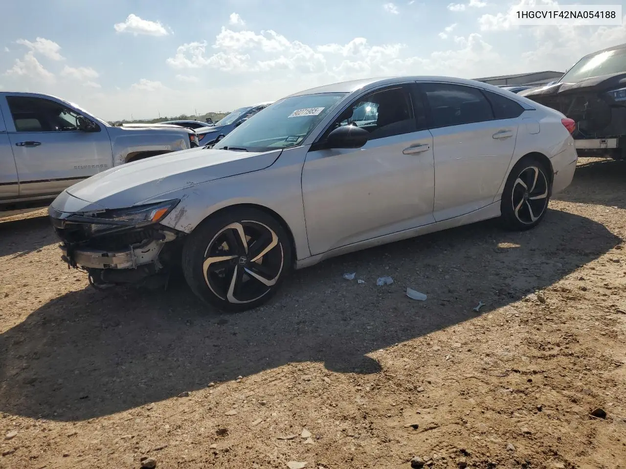 1HGCV1F42NA054188 2022 Honda Accord Sport Se