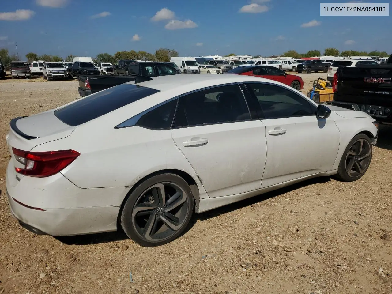 1HGCV1F42NA054188 2022 Honda Accord Sport Se