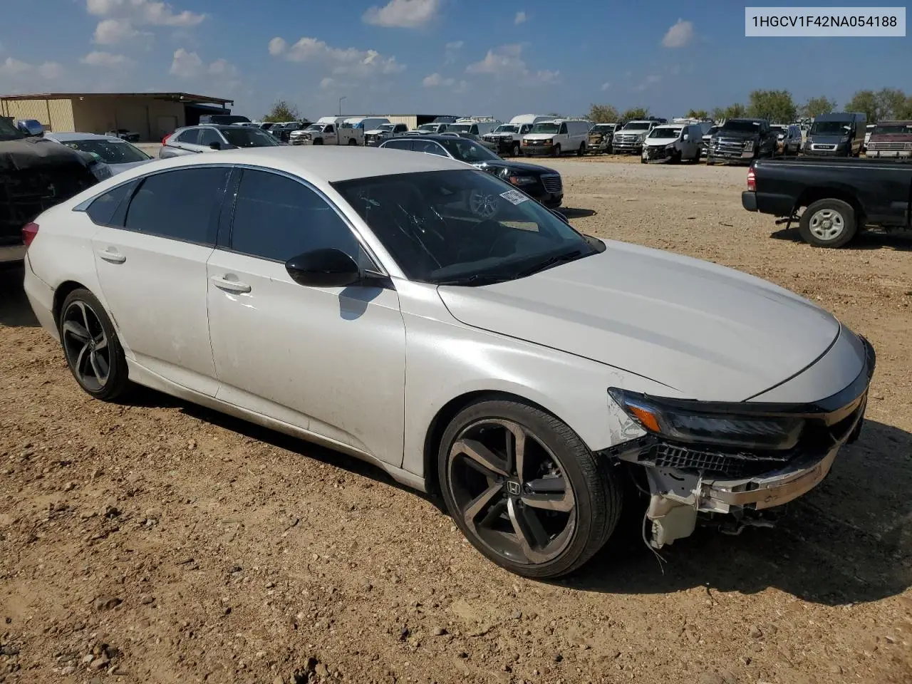 1HGCV1F42NA054188 2022 Honda Accord Sport Se