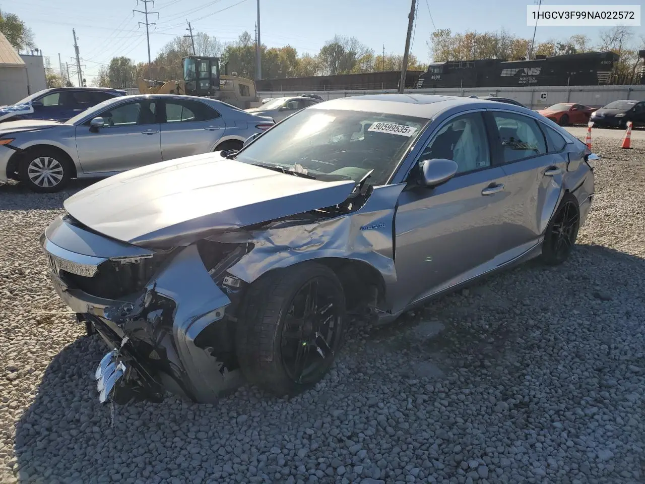 1HGCV3F99NA022572 2022 Honda Accord Touring Hybrid