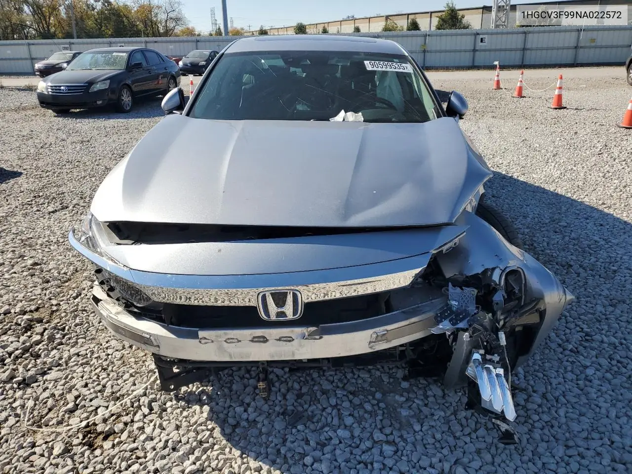 1HGCV3F99NA022572 2022 Honda Accord Touring Hybrid