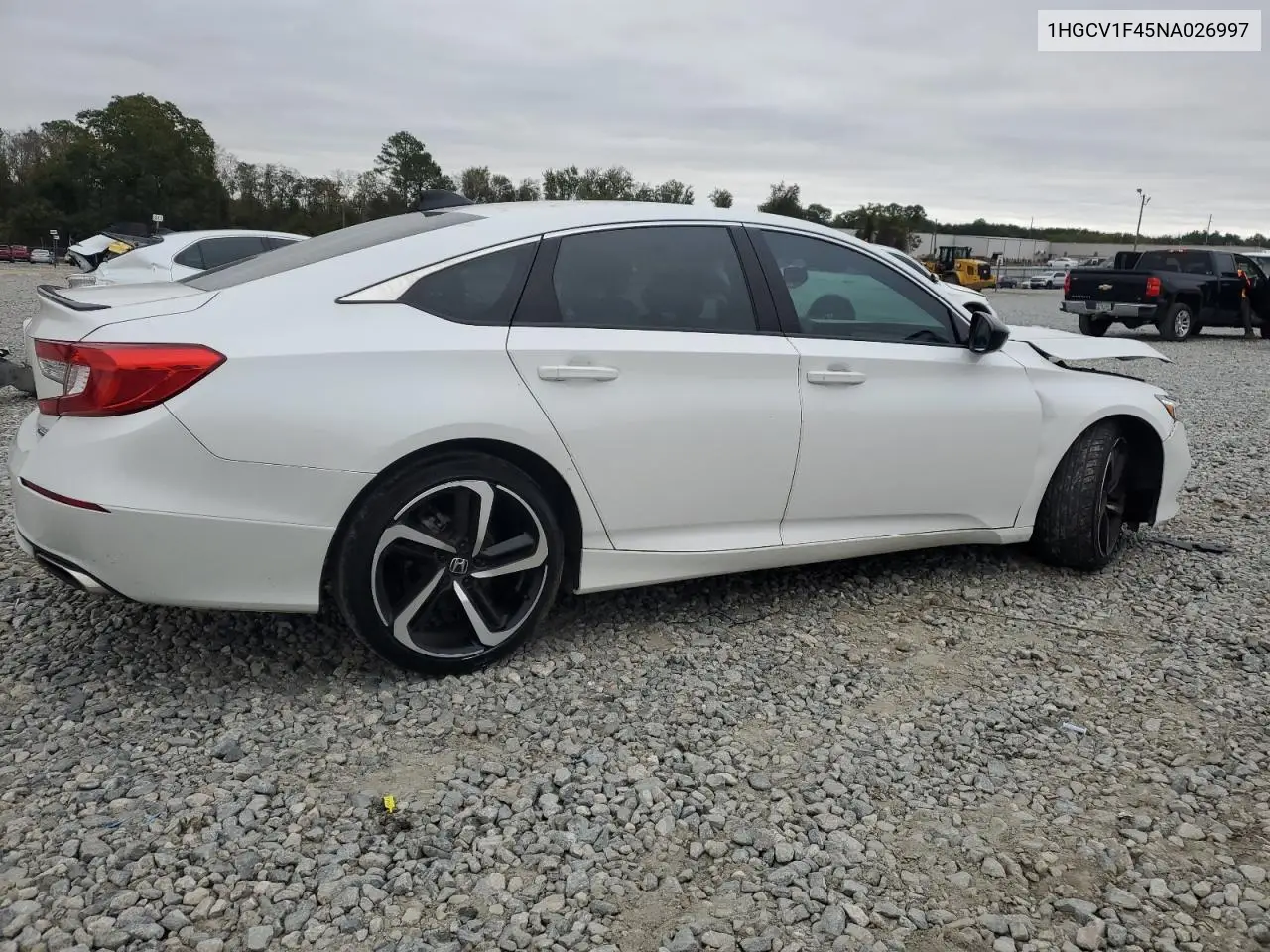 1HGCV1F45NA026997 2022 Honda Accord Sport Se