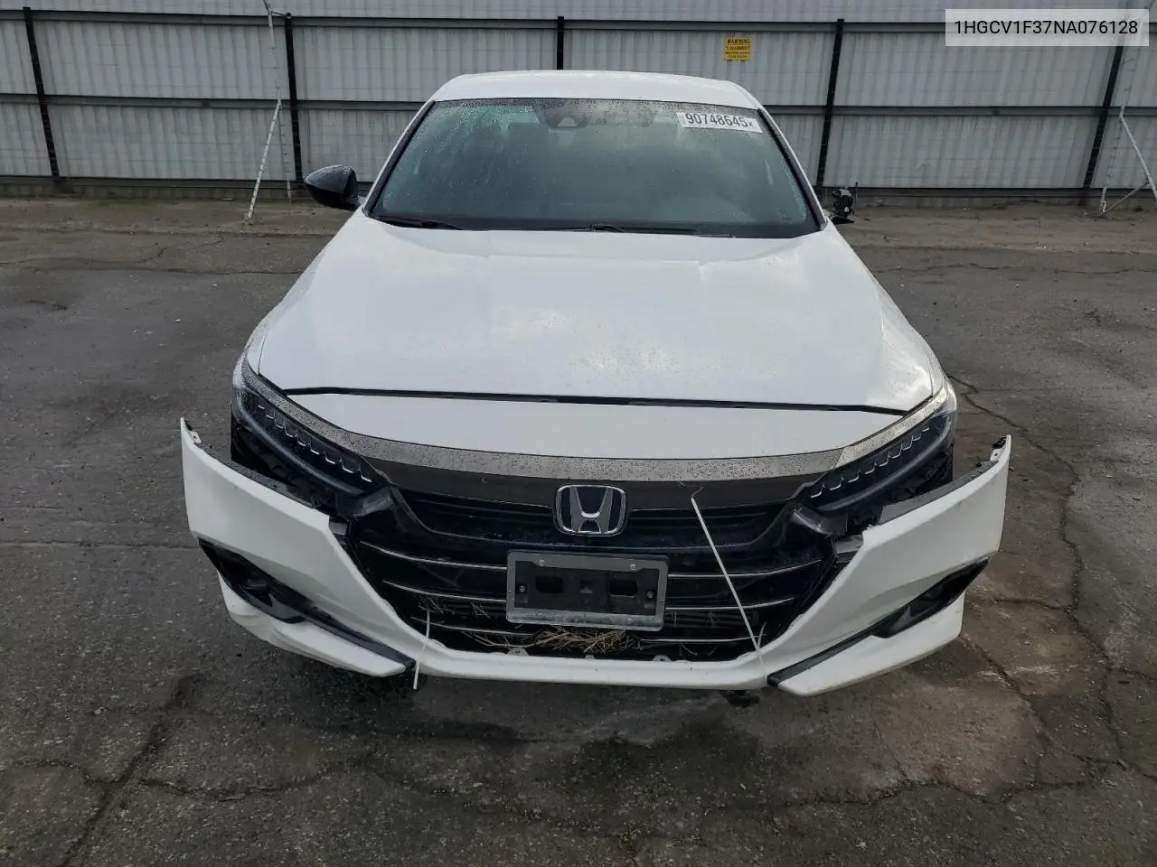 1HGCV1F37NA076128 2022 Honda Accord Sport