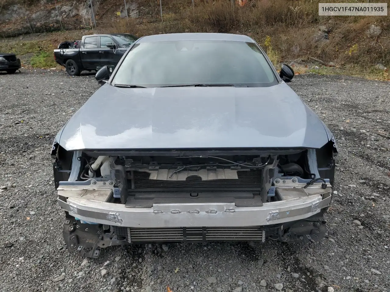 1HGCV1F47NA011935 2022 Honda Accord Sport Se