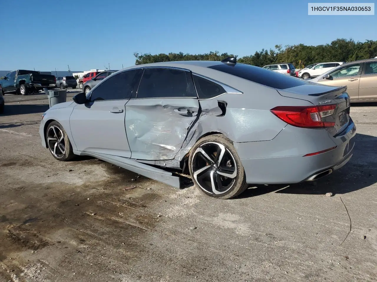 1HGCV1F35NA030653 2022 Honda Accord Sport