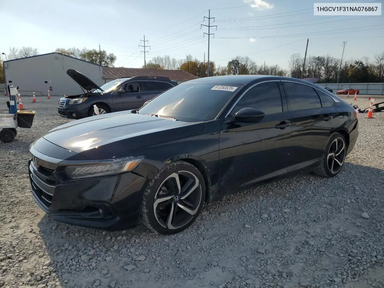 1HGCV1F31NA076867 2022 Honda Accord Sport