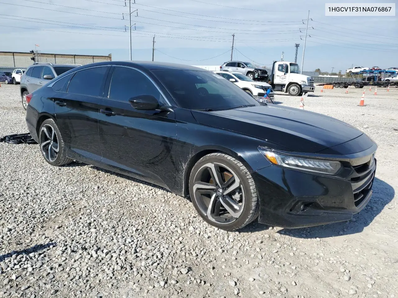 1HGCV1F31NA076867 2022 Honda Accord Sport