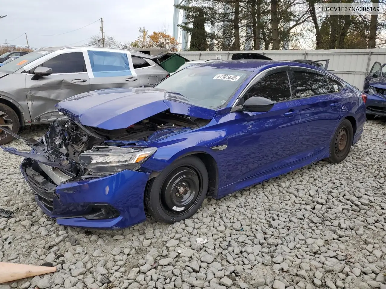 1HGCV1F37NA005169 2022 Honda Accord Sport