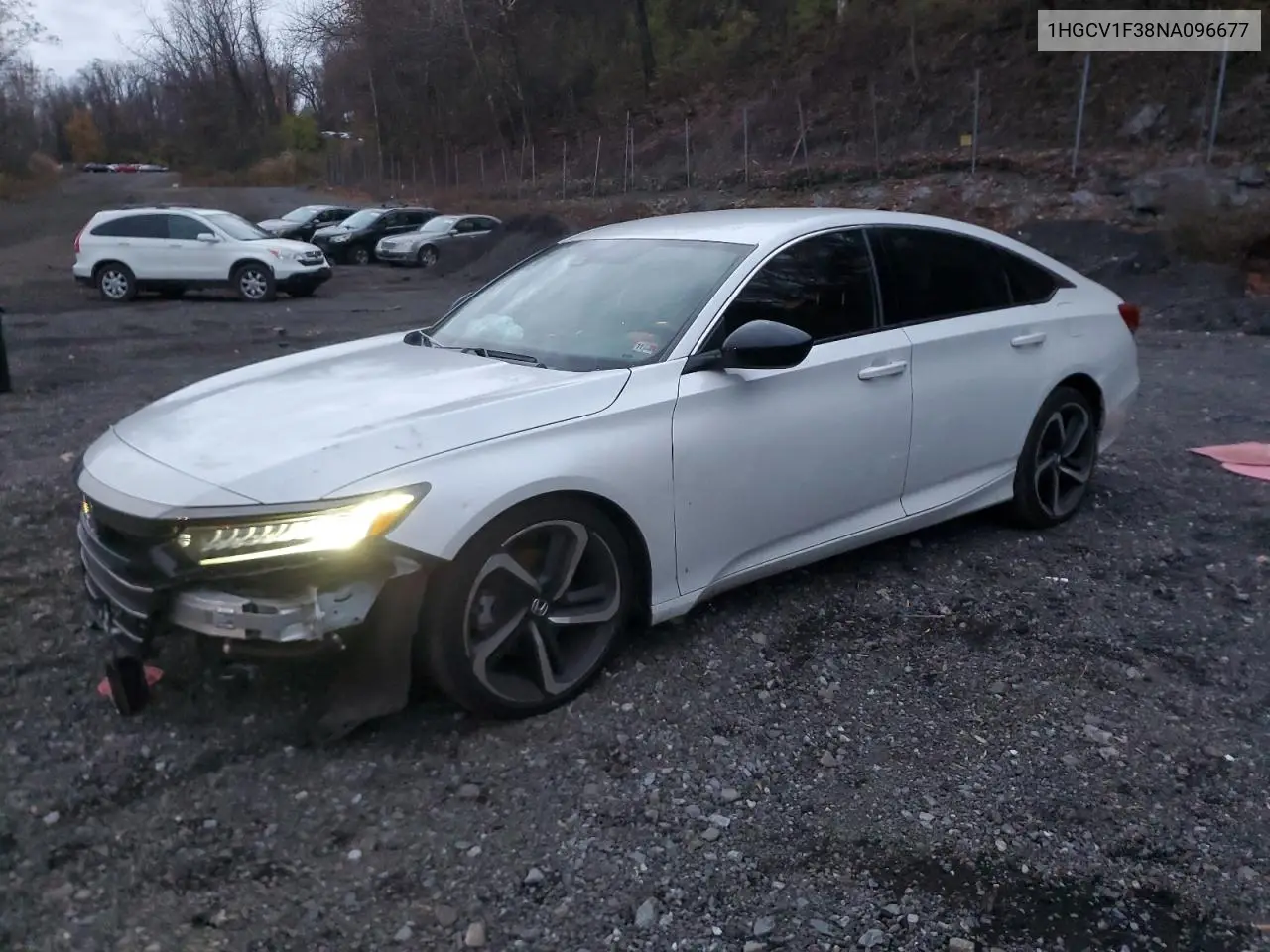 1HGCV1F38NA096677 2022 Honda Accord Sport