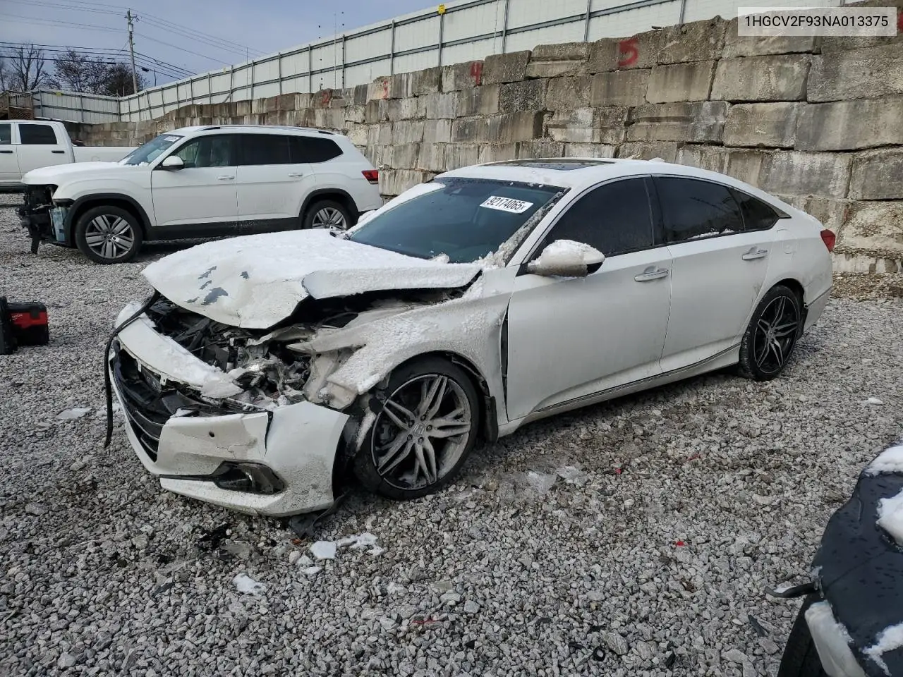 1HGCV2F93NA013375 2022 Honda Accord Touring