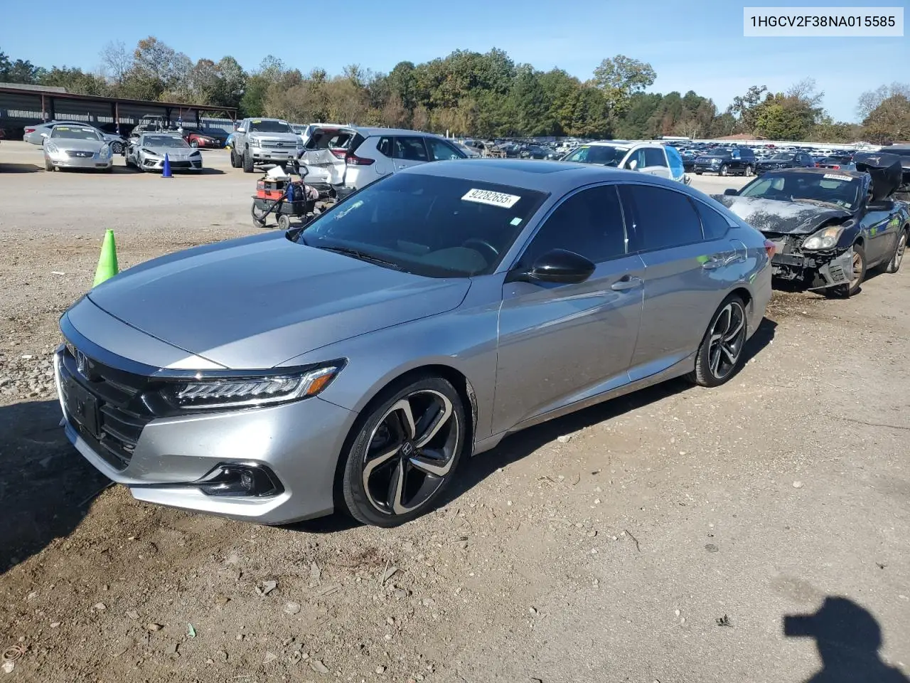 1HGCV2F38NA015585 2022 Honda Accord Sport