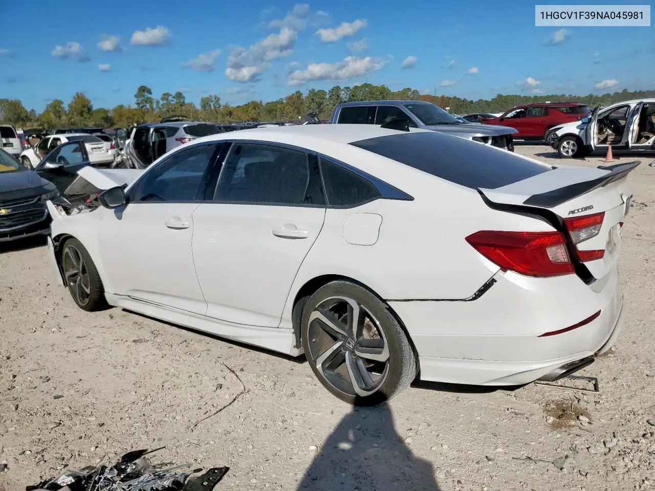 1HGCV1F39NA045981 2022 Honda Accord Sport