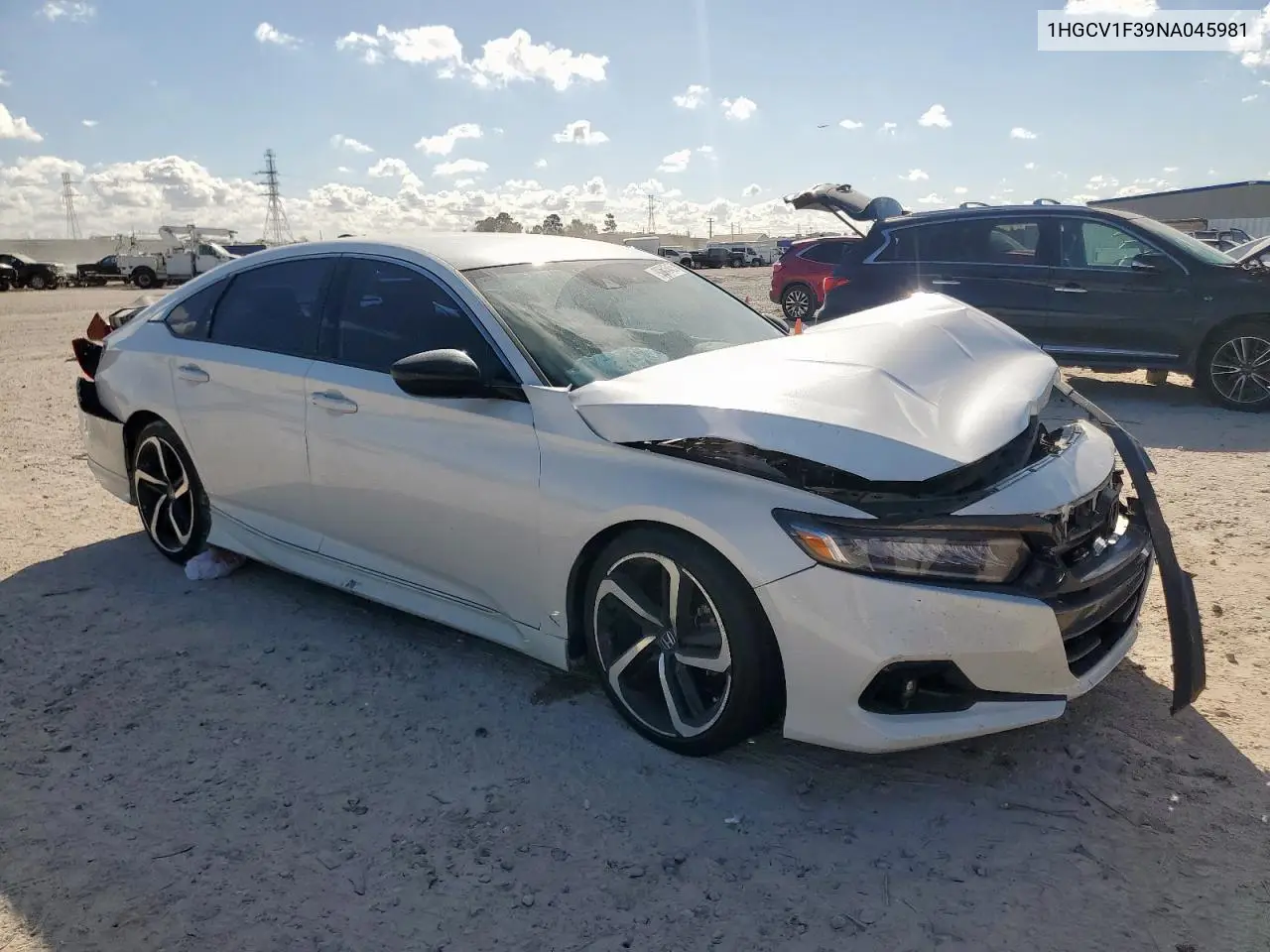 1HGCV1F39NA045981 2022 Honda Accord Sport