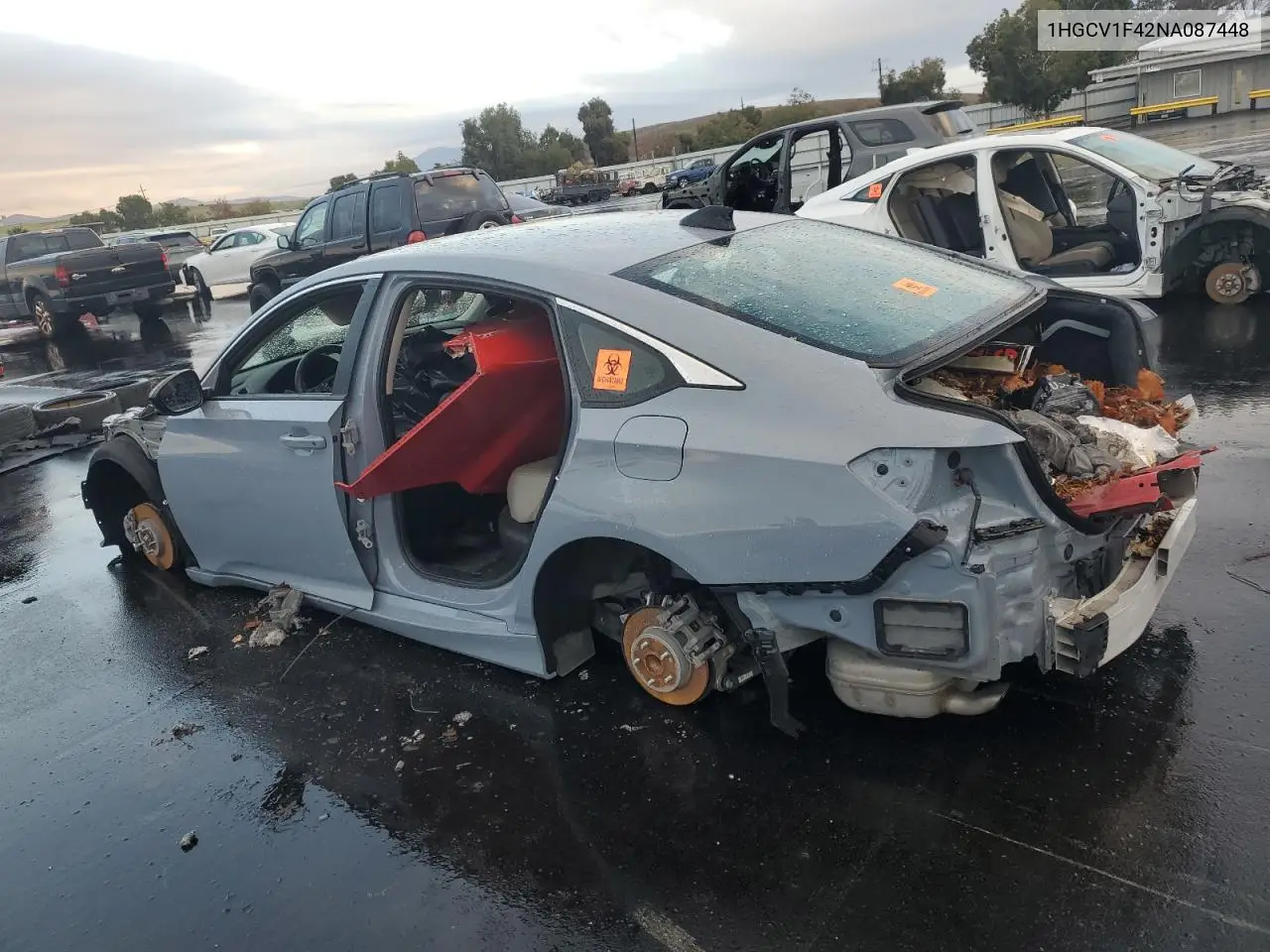 1HGCV1F42NA087448 2022 Honda Accord Sport Se