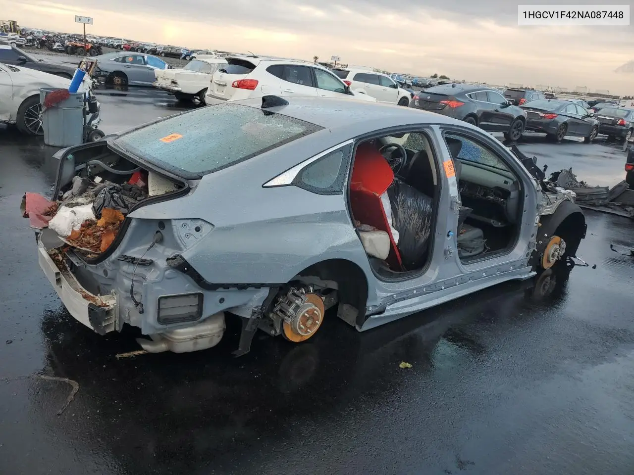 1HGCV1F42NA087448 2022 Honda Accord Sport Se