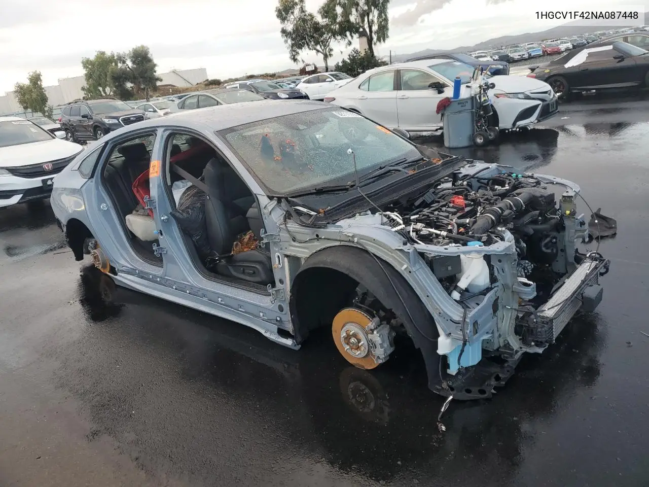 1HGCV1F42NA087448 2022 Honda Accord Sport Se