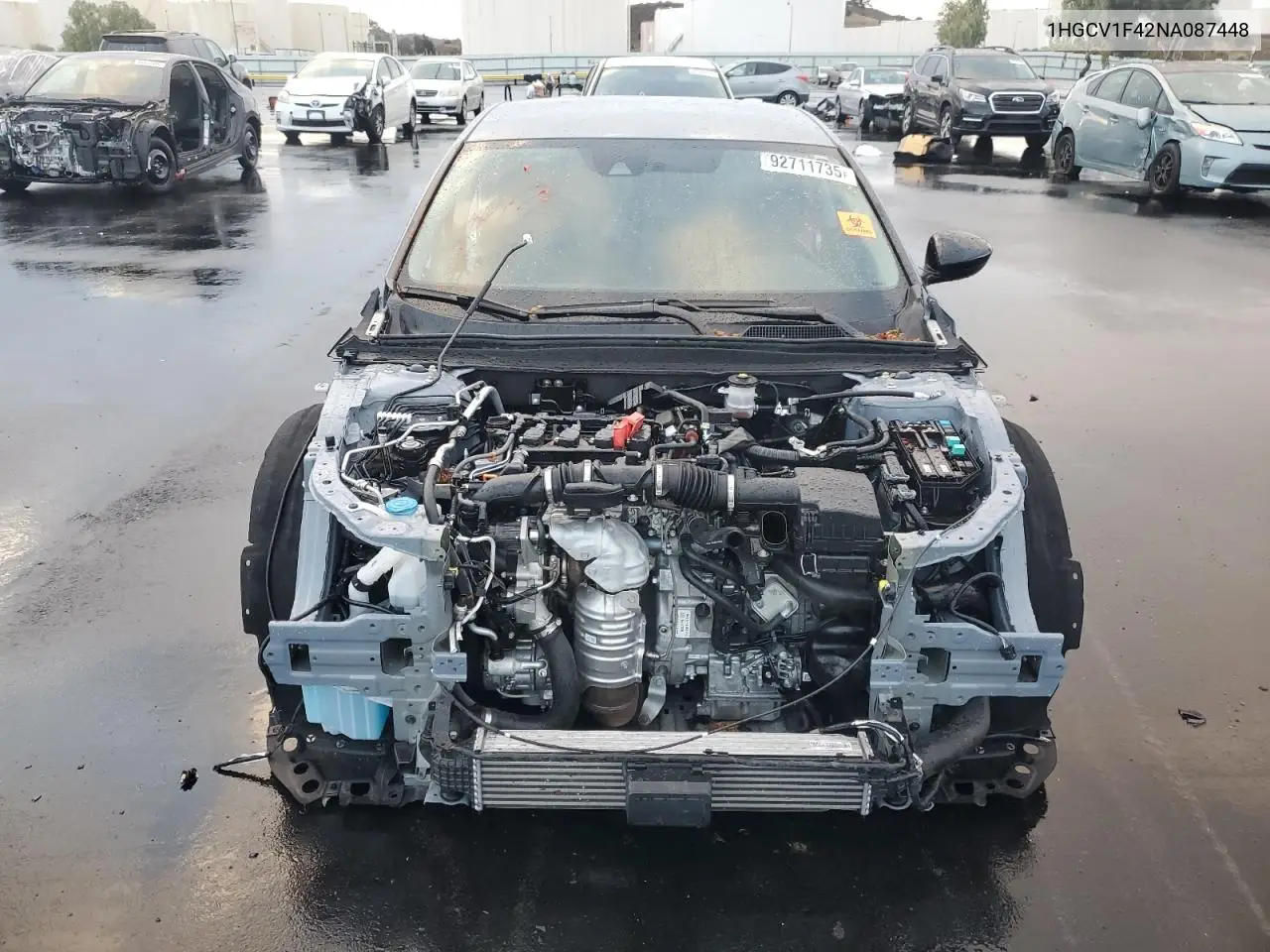 1HGCV1F42NA087448 2022 Honda Accord Sport Se