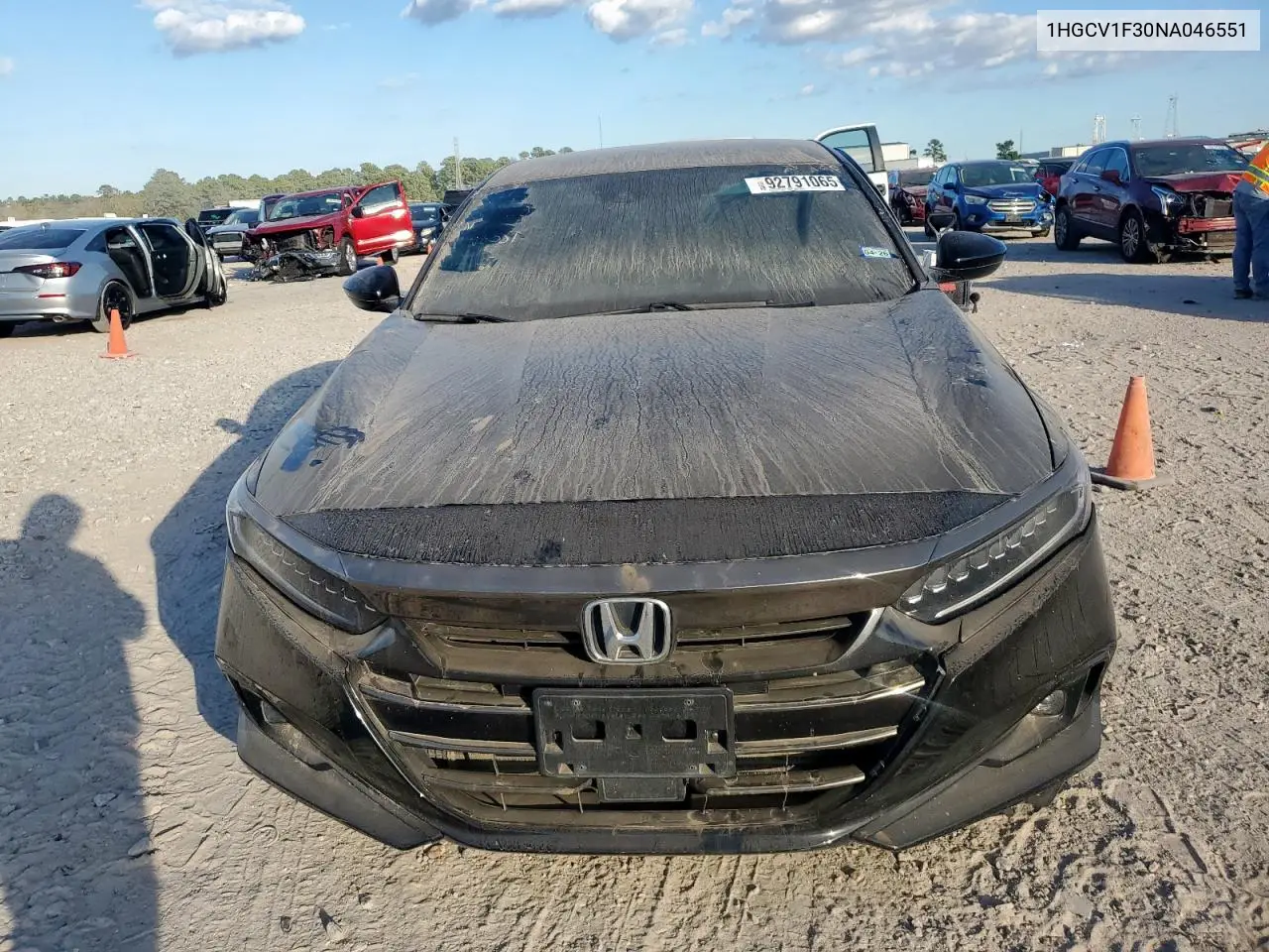 1HGCV1F30NA046551 2022 Honda Accord Sport