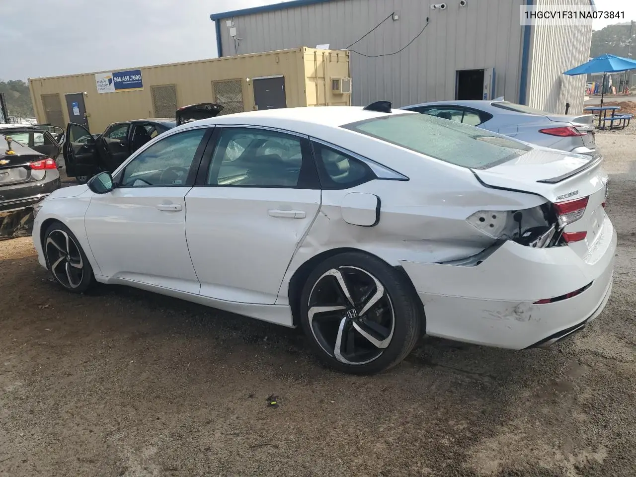 1HGCV1F31NA073841 2022 Honda Accord Sport