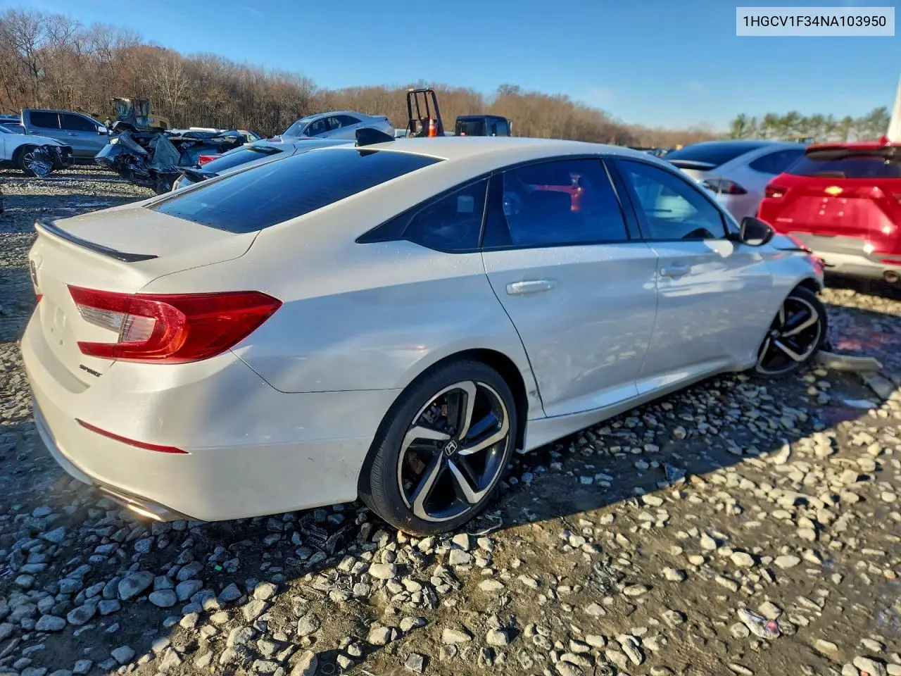 1HGCV1F34NA103950 2022 Honda Accord Sport