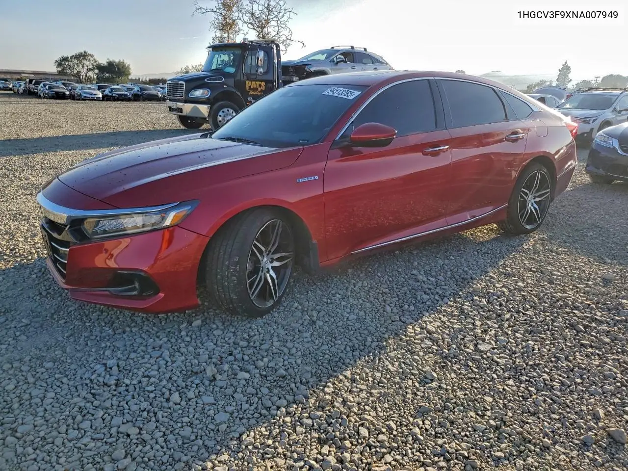 1HGCV3F9XNA007949 2022 Honda Accord Touring Hybrid