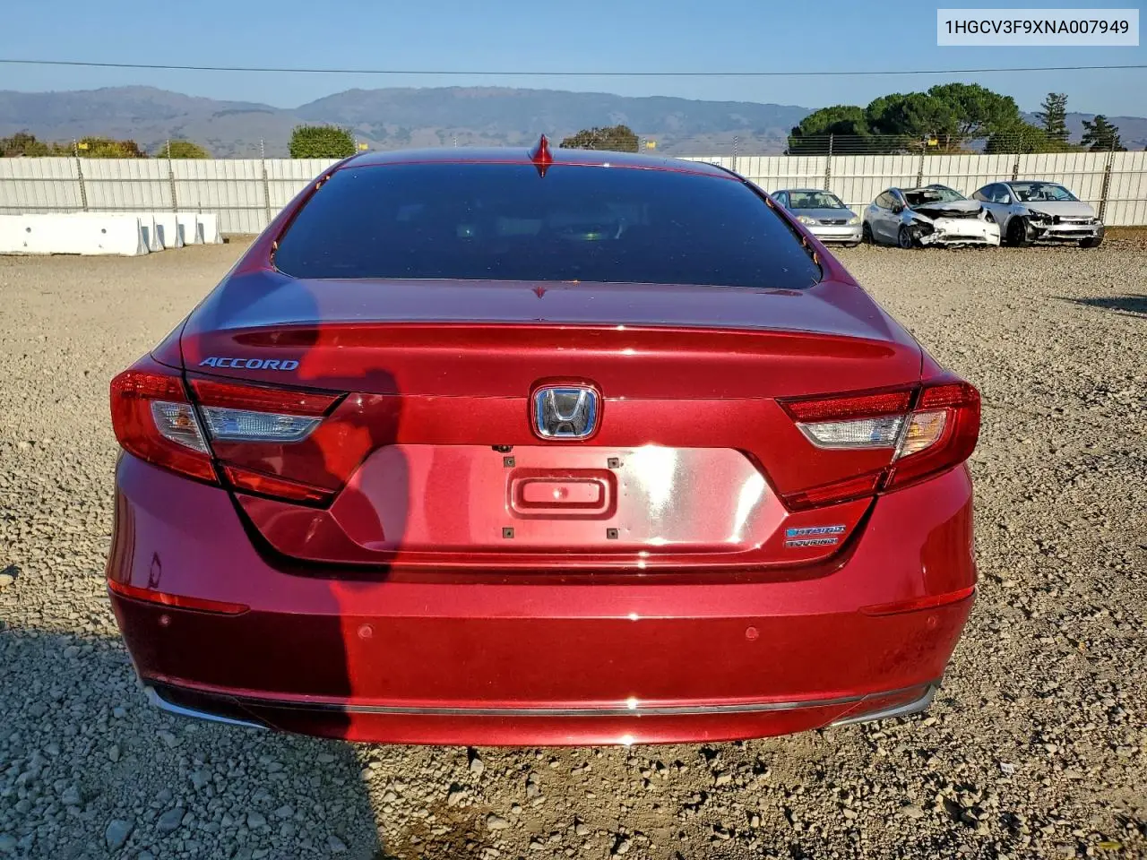 1HGCV3F9XNA007949 2022 Honda Accord Touring Hybrid