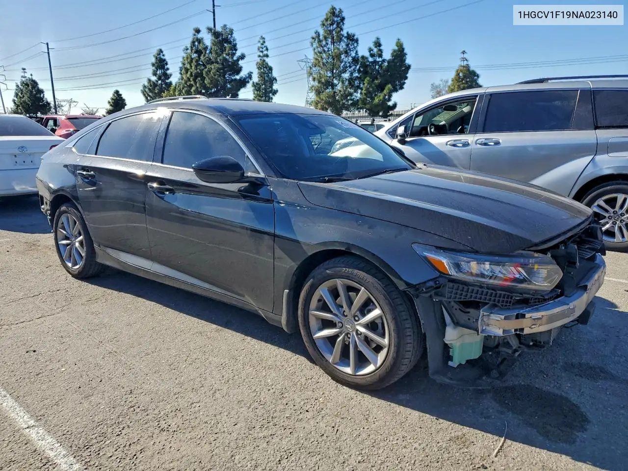 1HGCV1F19NA023140 2022 Honda Accord Lx
