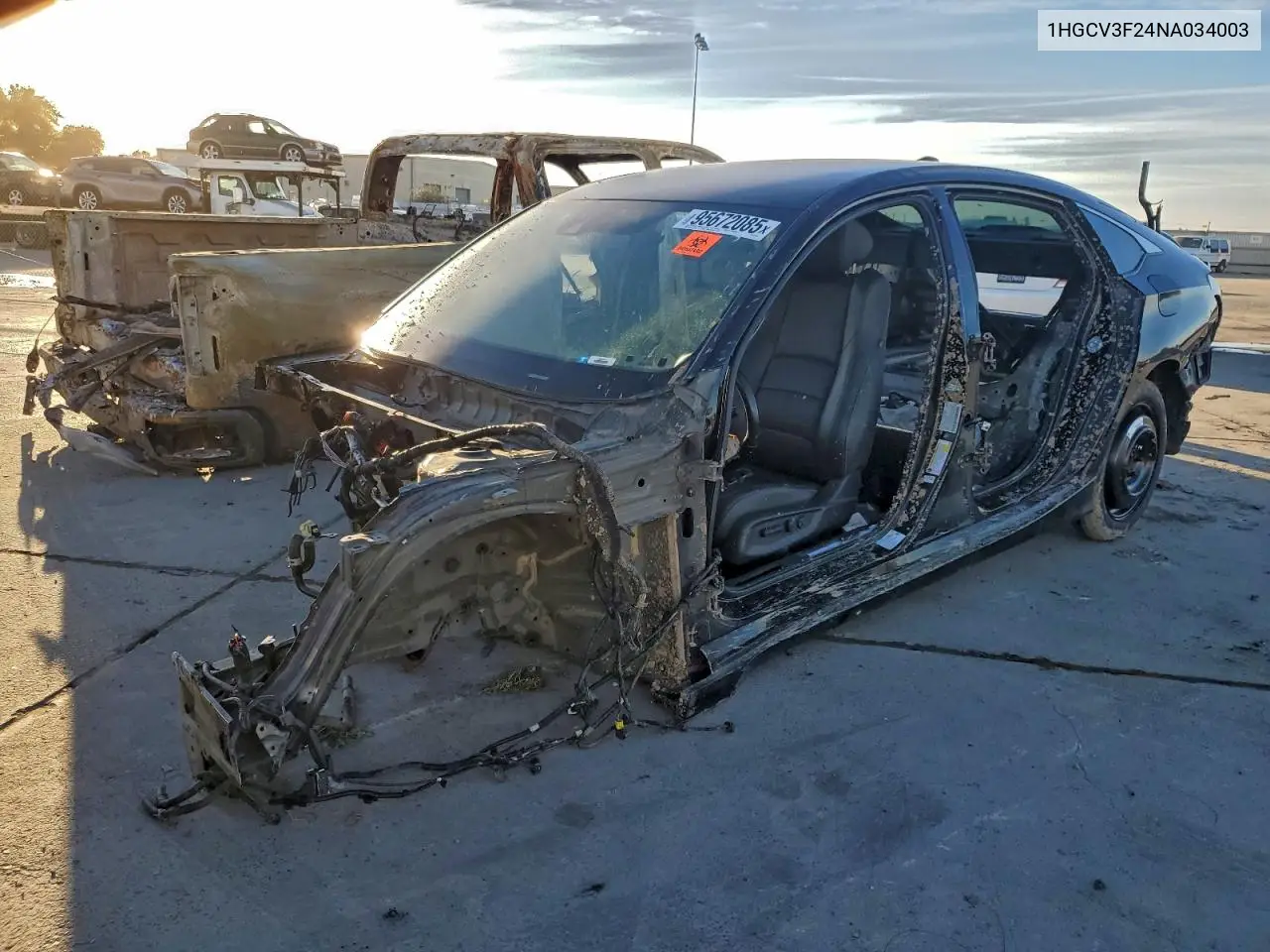 1HGCV3F24NA034003 2022 Honda Accord Hybrid Sport